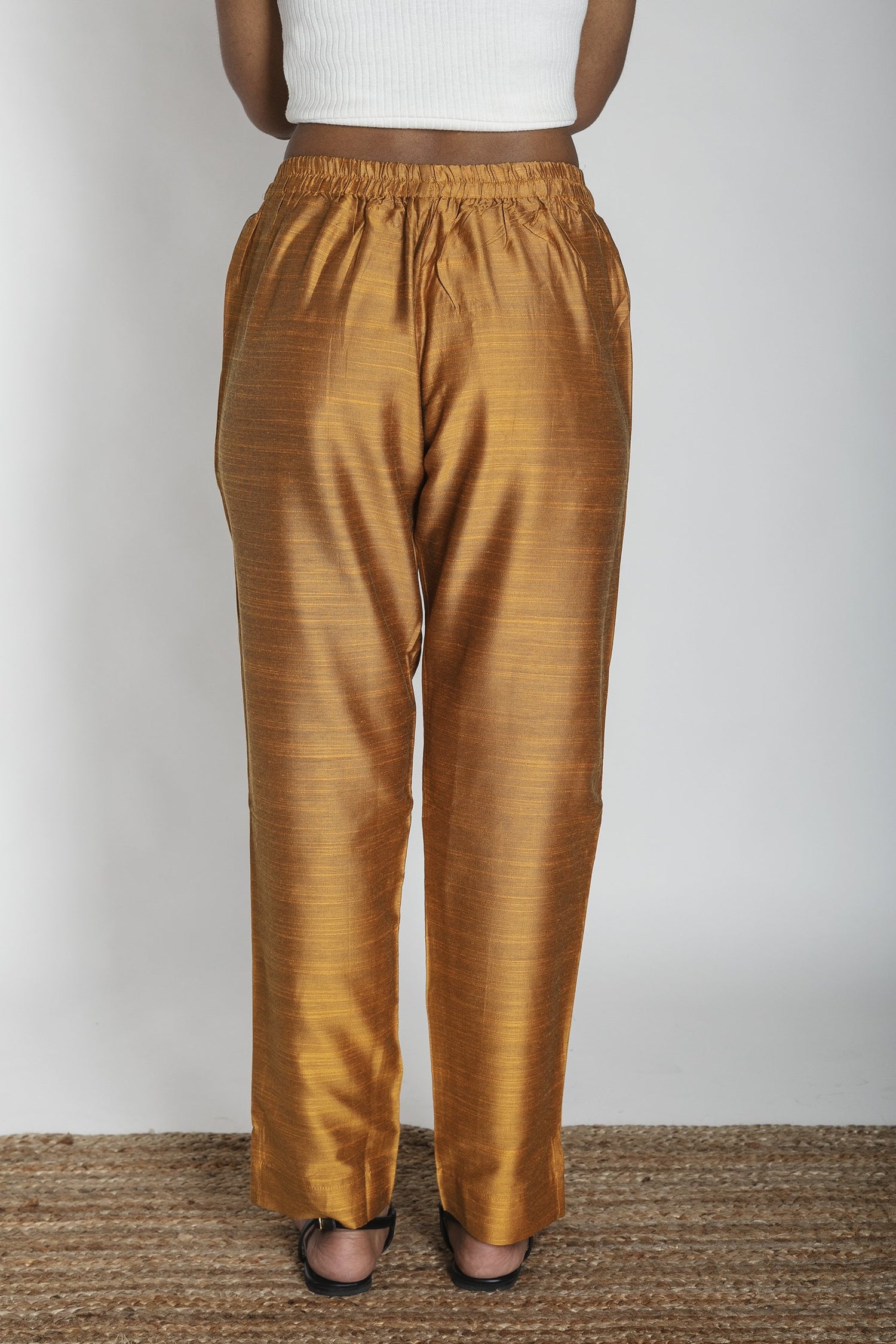 Slub Silk Pants | Ray-Ethnic