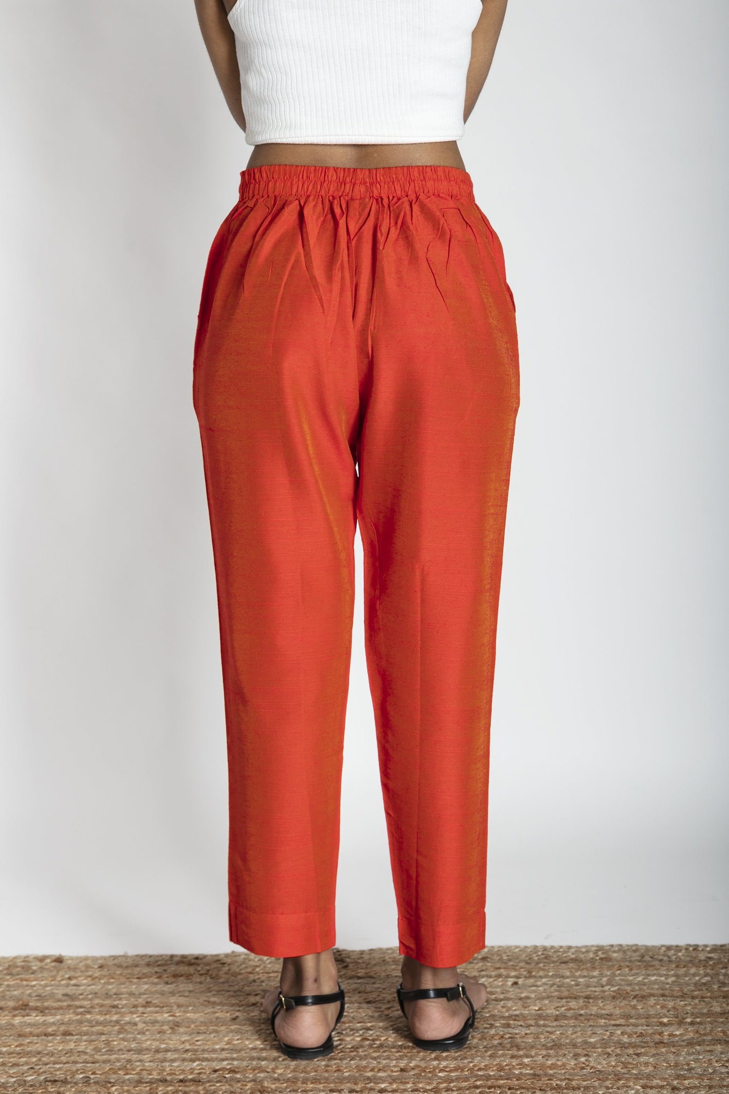 Slub Silk Pants | Ray-Ethnic