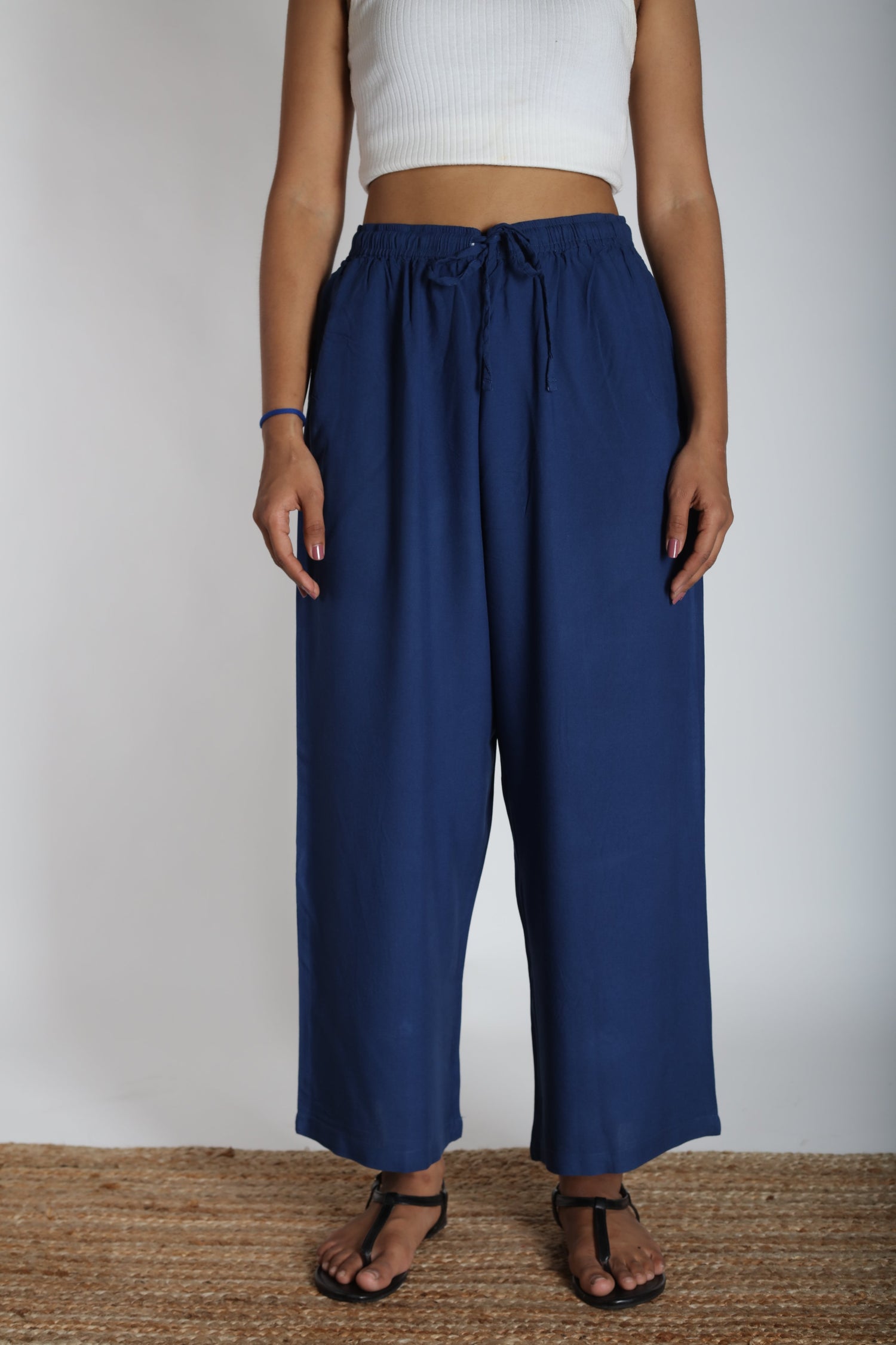Loose Viscose Pants | Ray-Ethnic