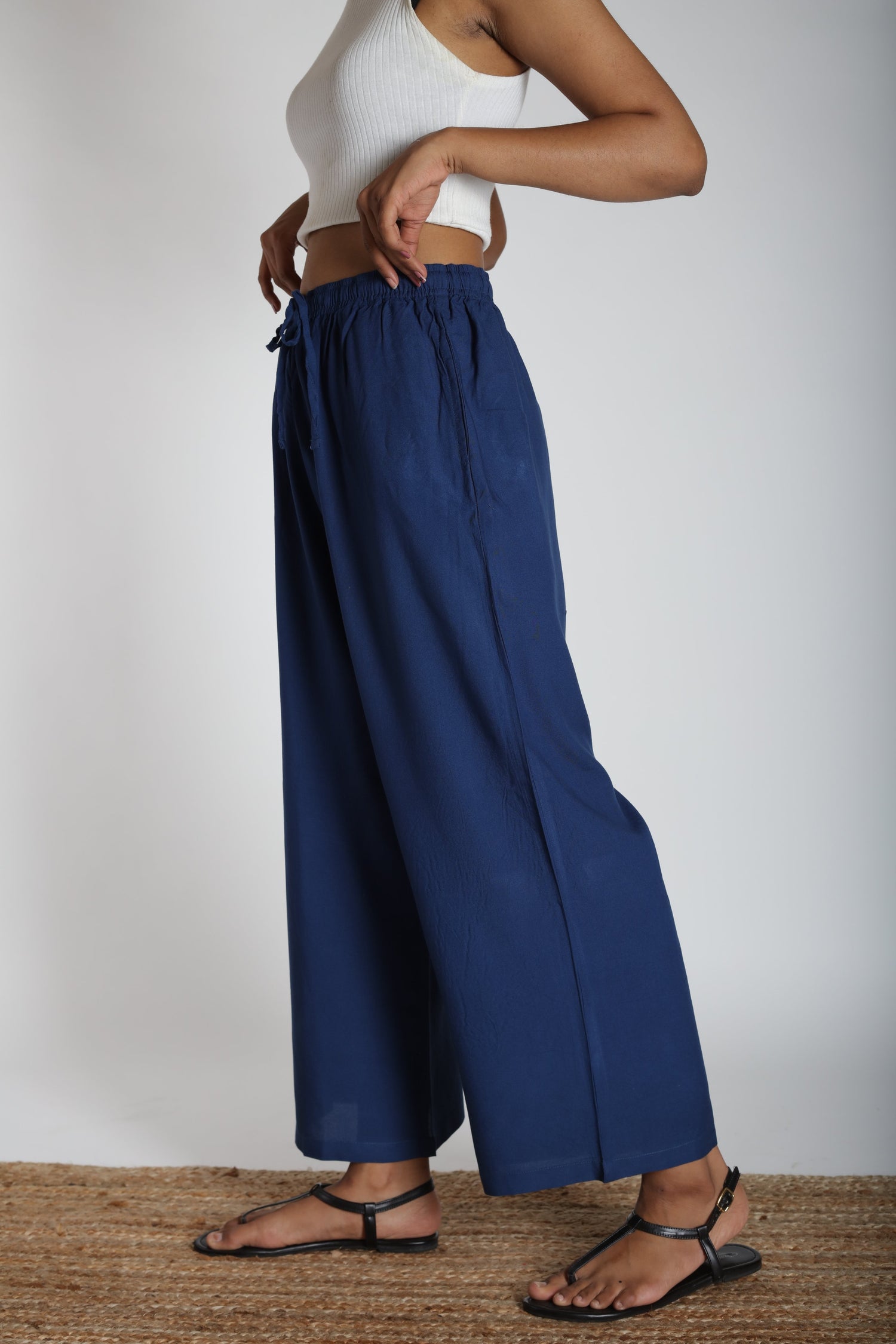 Loose Viscose Pants | Ray-Ethnic