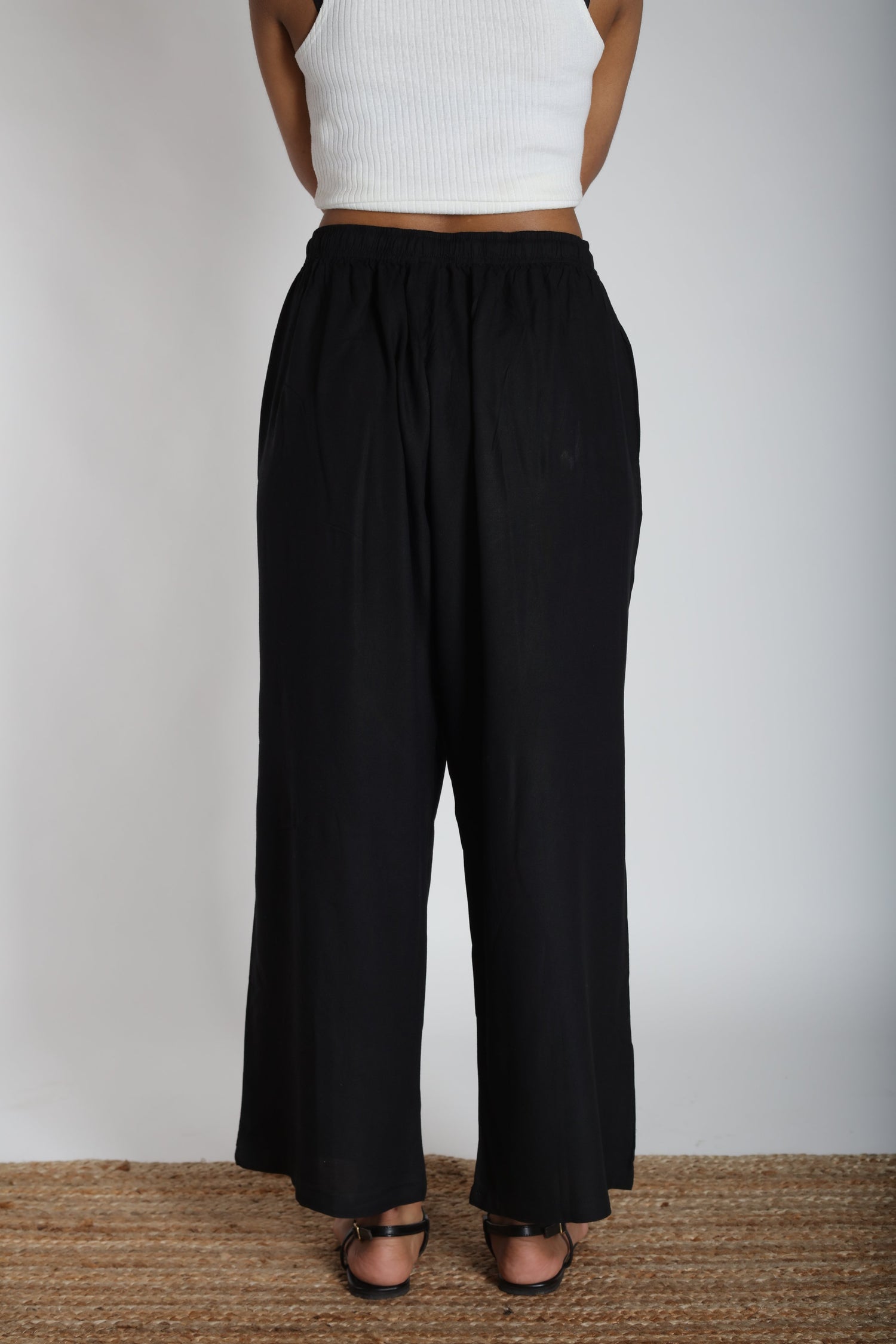 Loose Viscose Pants | Ray-Ethnic