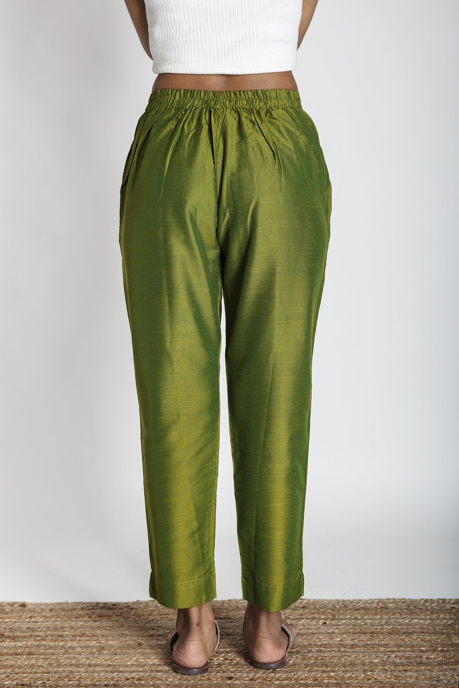 Slub Silk Pants | Ray-Ethnic