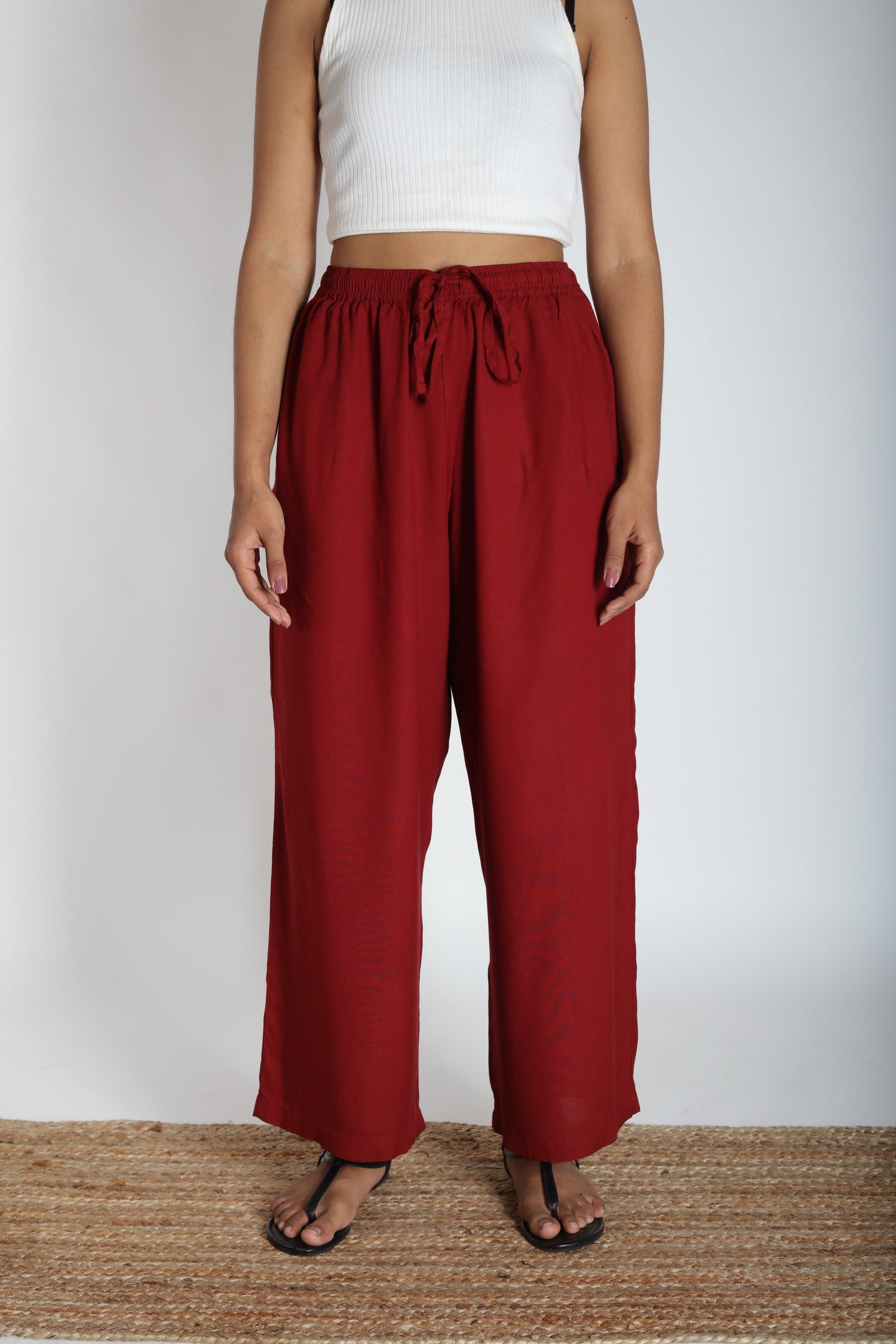 Loose Viscose Pants | Ray-Ethnic
