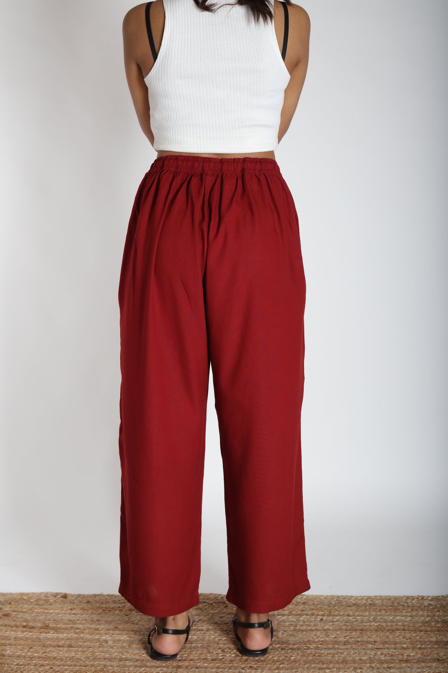 Loose Viscose Pants | Ray-Ethnic
