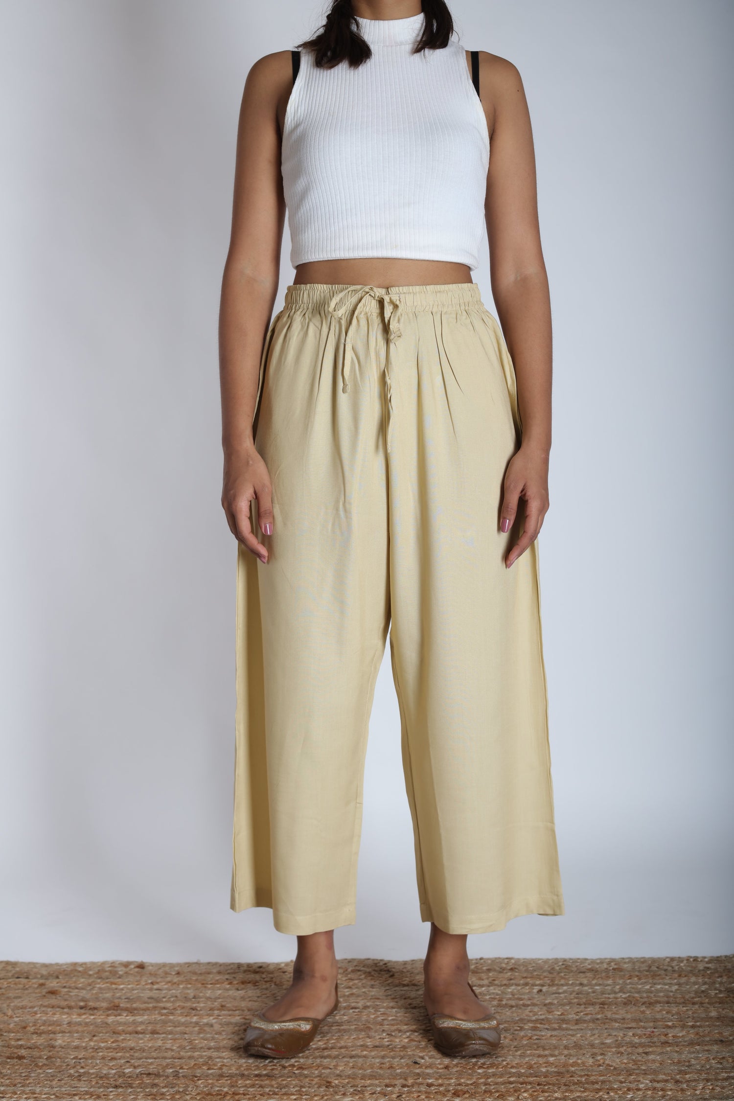 Loose Viscose Pants | Ray-Ethnic