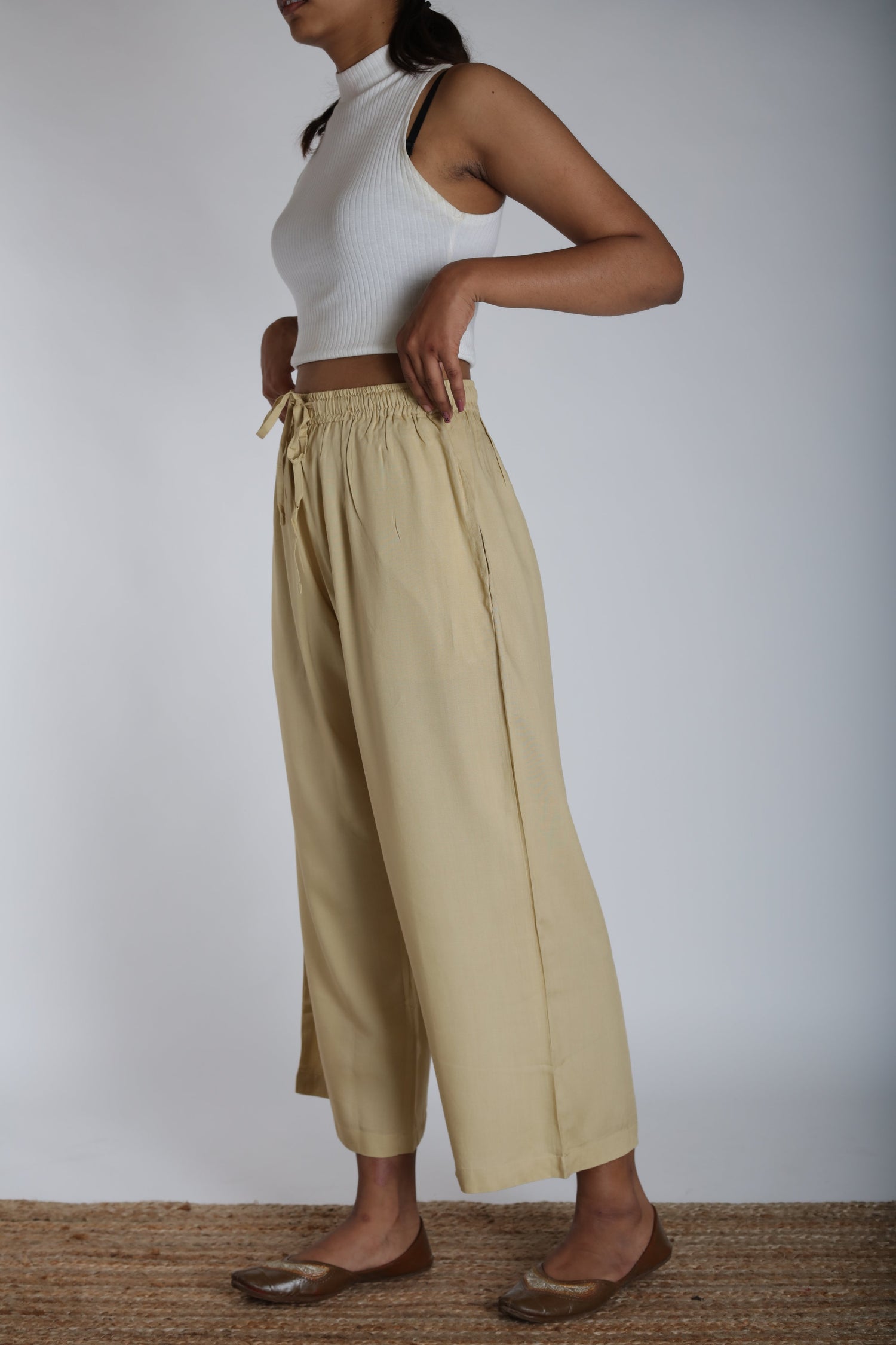 Loose Viscose Pants | Ray-Ethnic