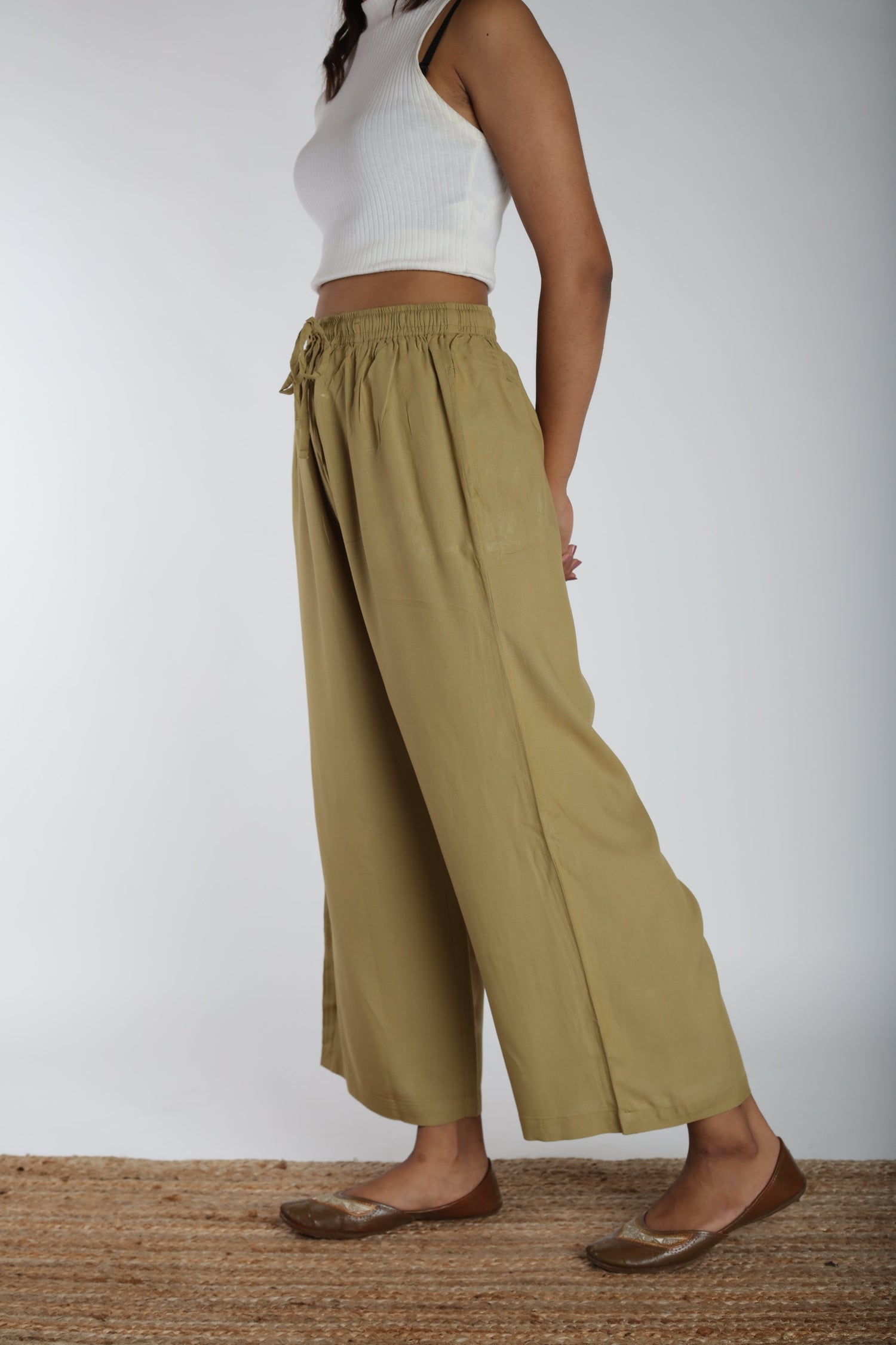 Loose Viscose Pants | Ray-Ethnic