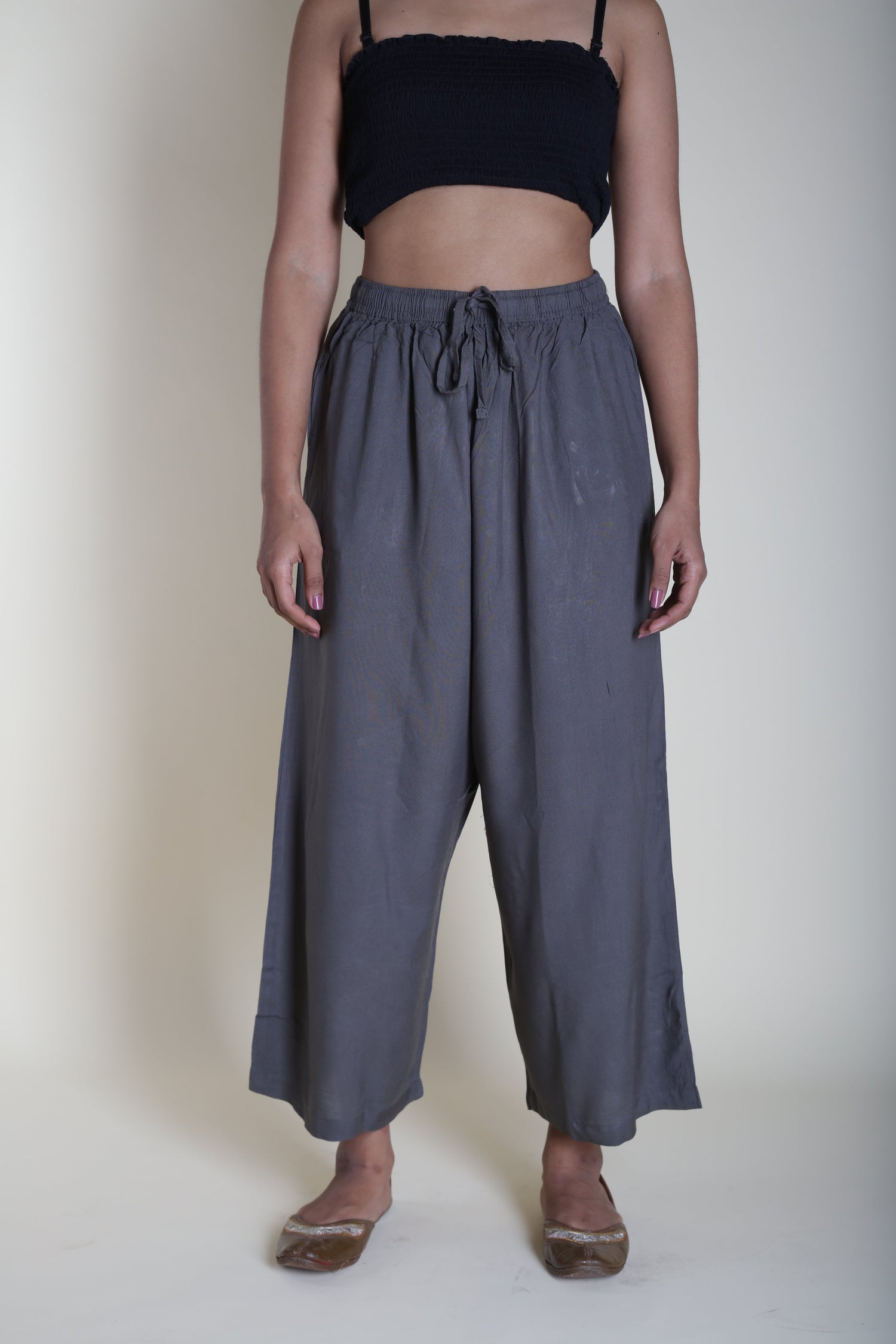 Loose Viscose Pants | Ray-Ethnic