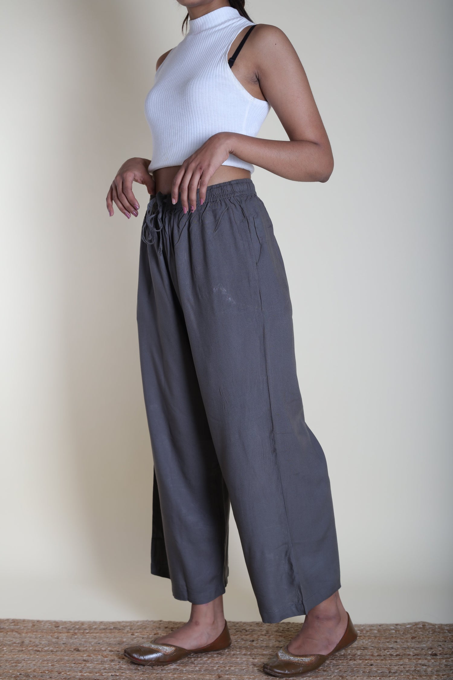 Loose Viscose Pants | Ray-Ethnic