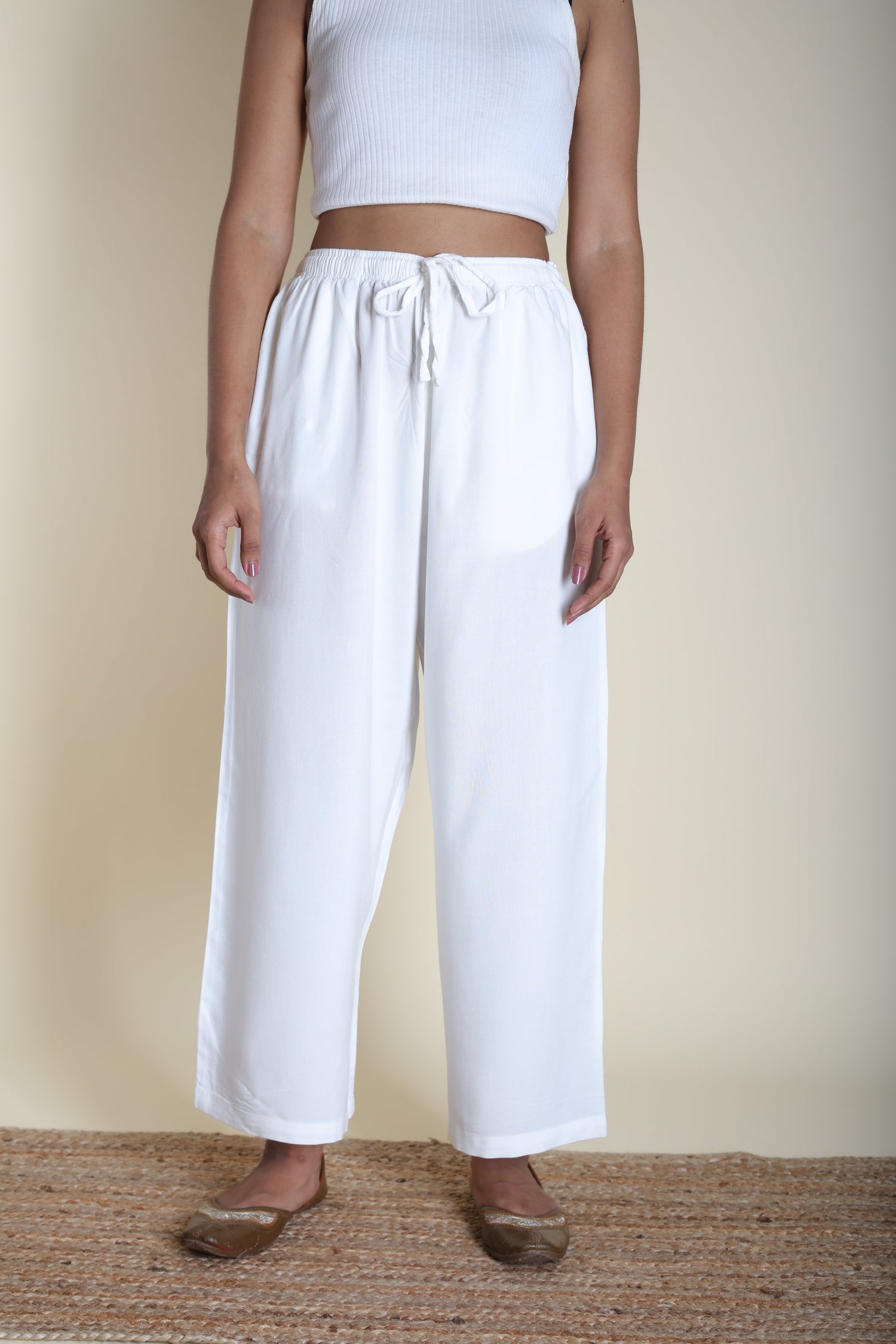 Loose Viscose Pants | Ray-Ethnic