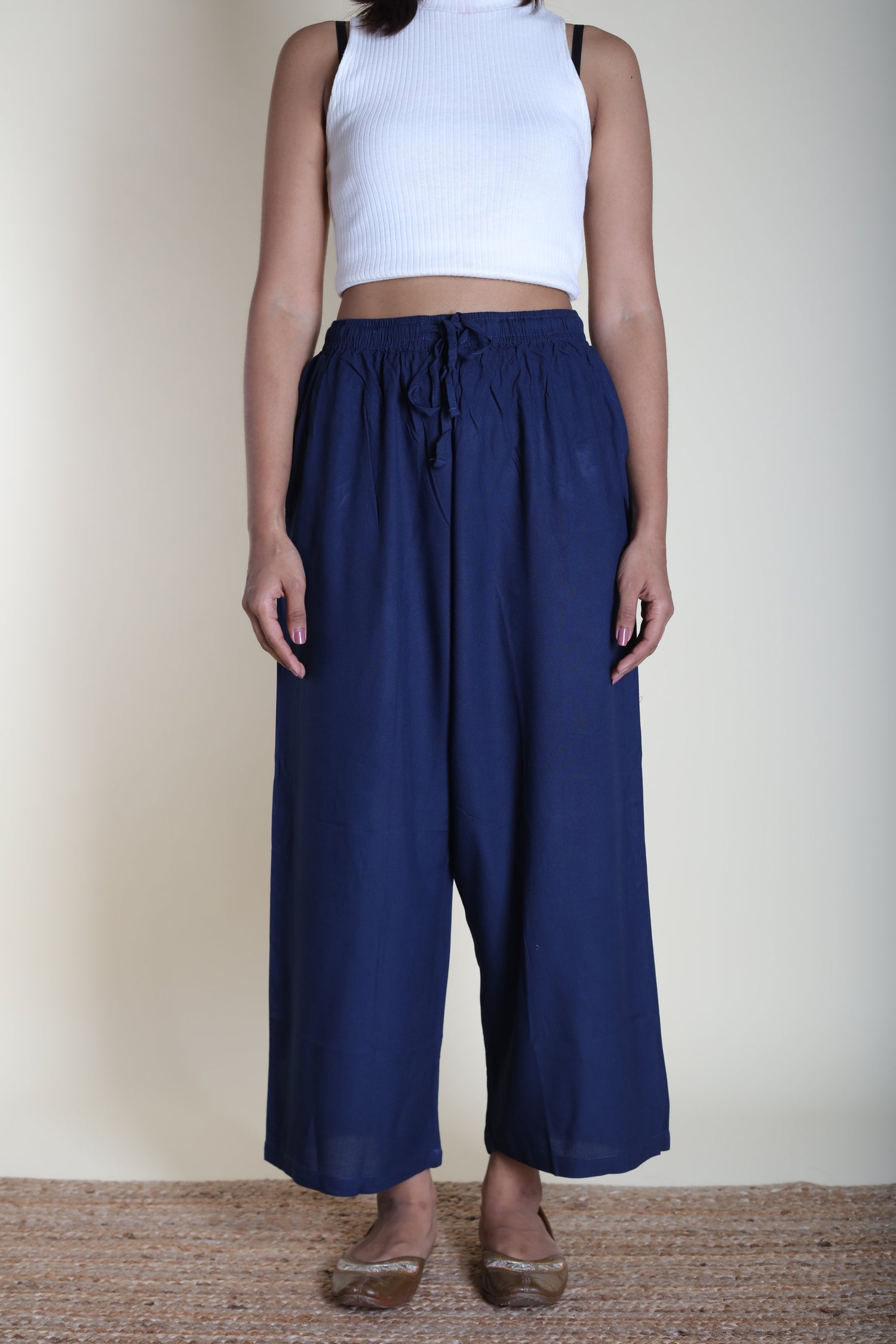 Loose Viscose Pants | Ray-Ethnic