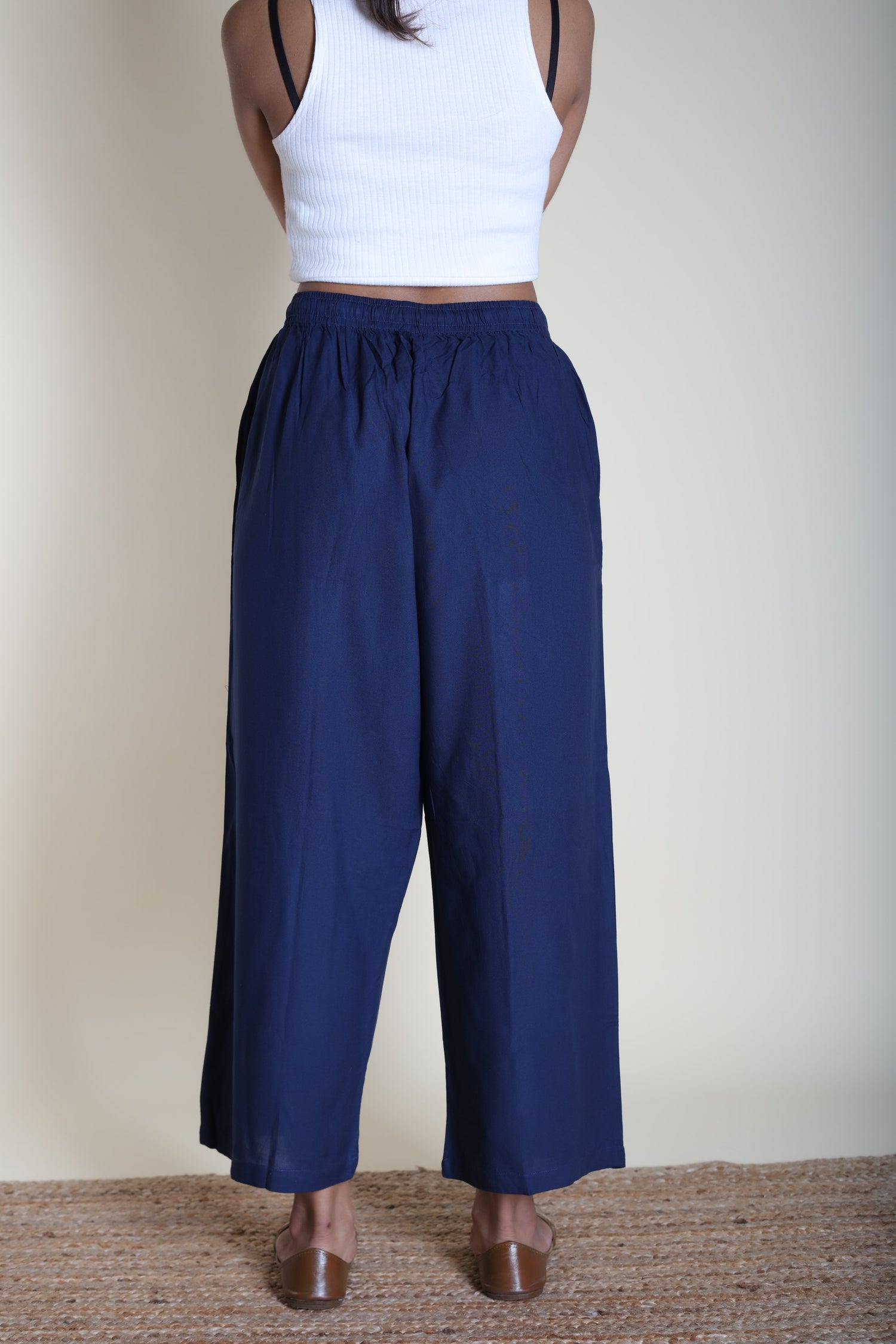 Loose Viscose Pants | Ray-Ethnic