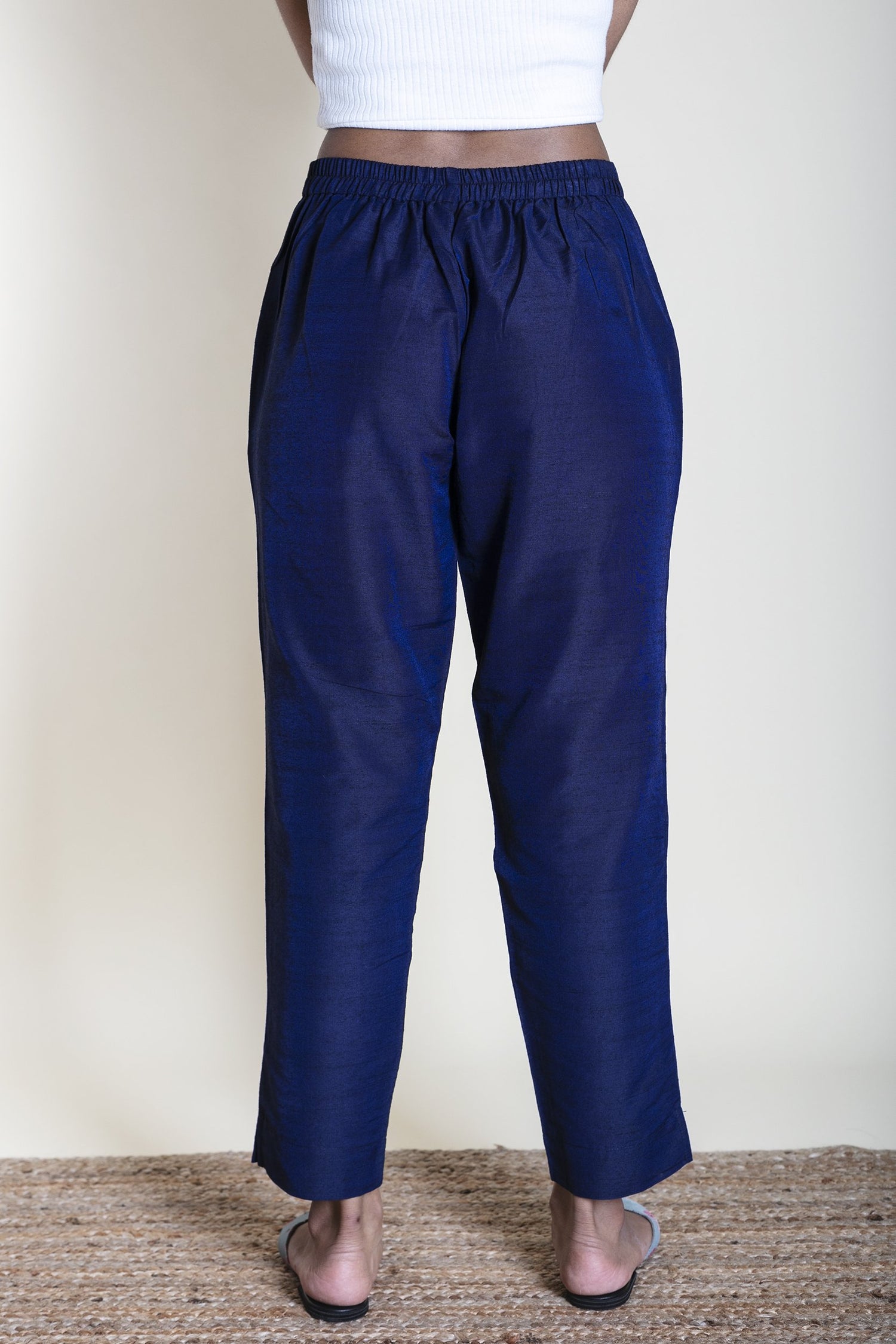 Slub Silk Pants | Ray-Ethnic