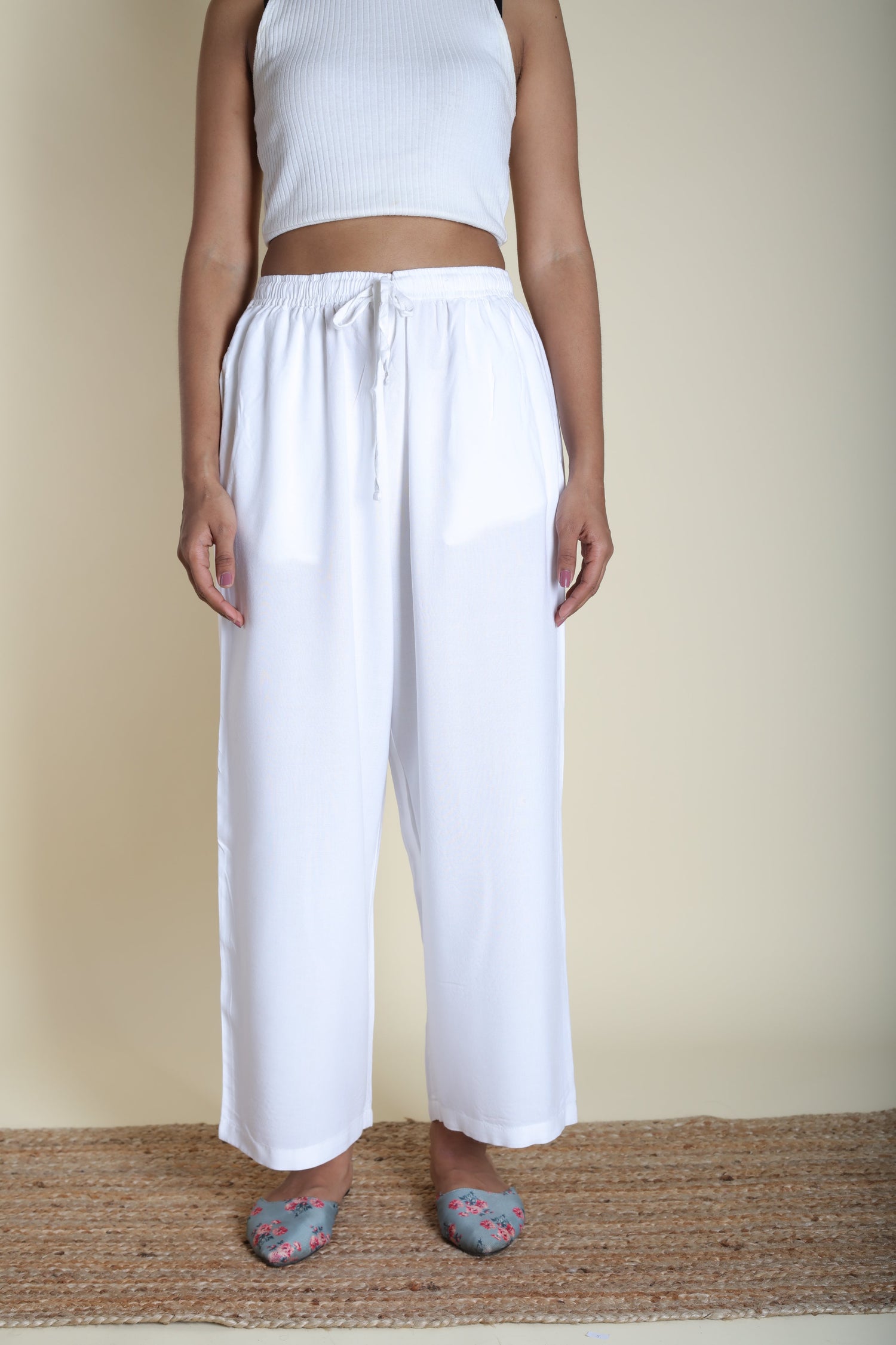 Loose Viscose Pants | Ray-Ethnic