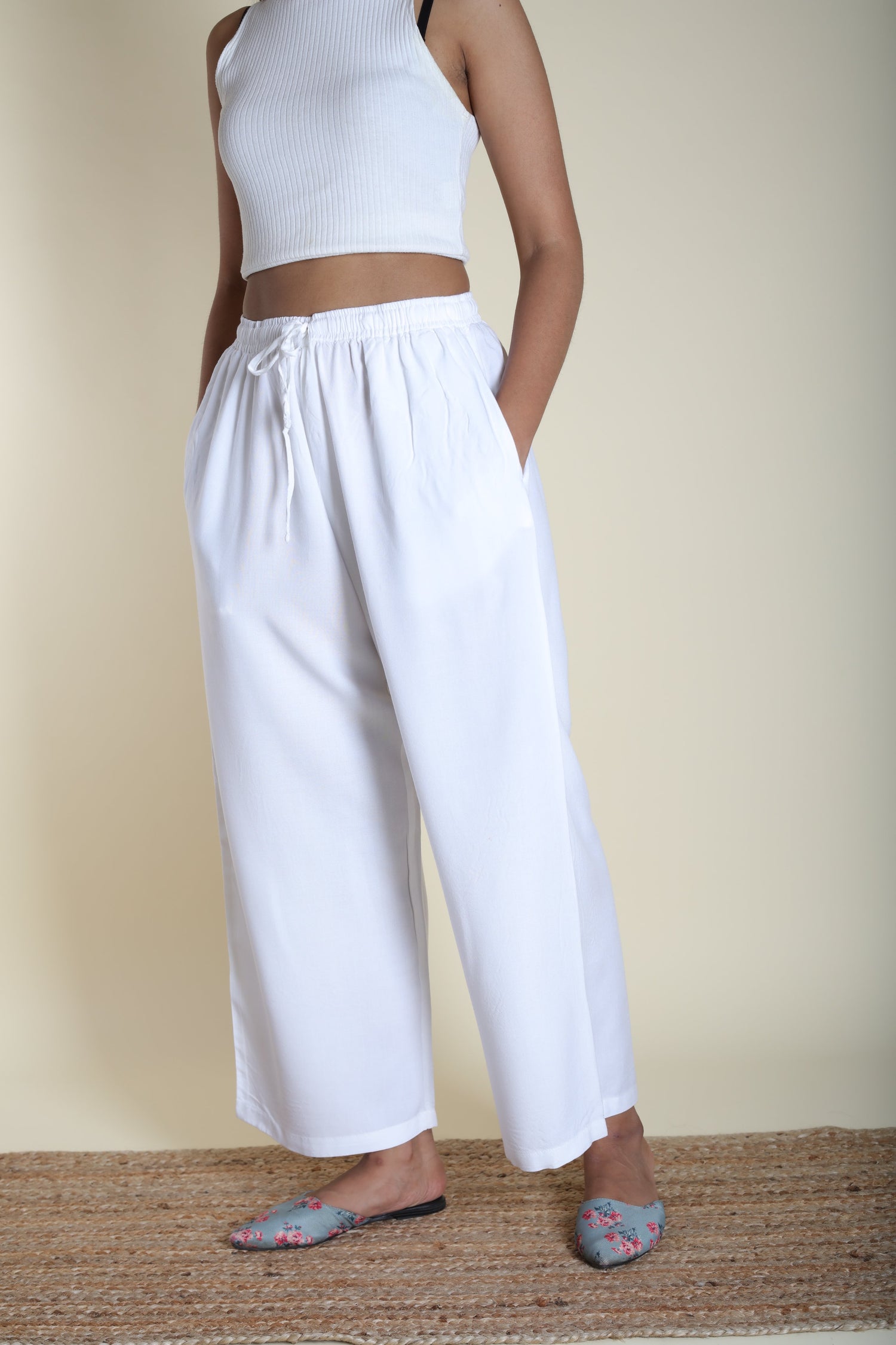 Loose Viscose Pants | Ray-Ethnic