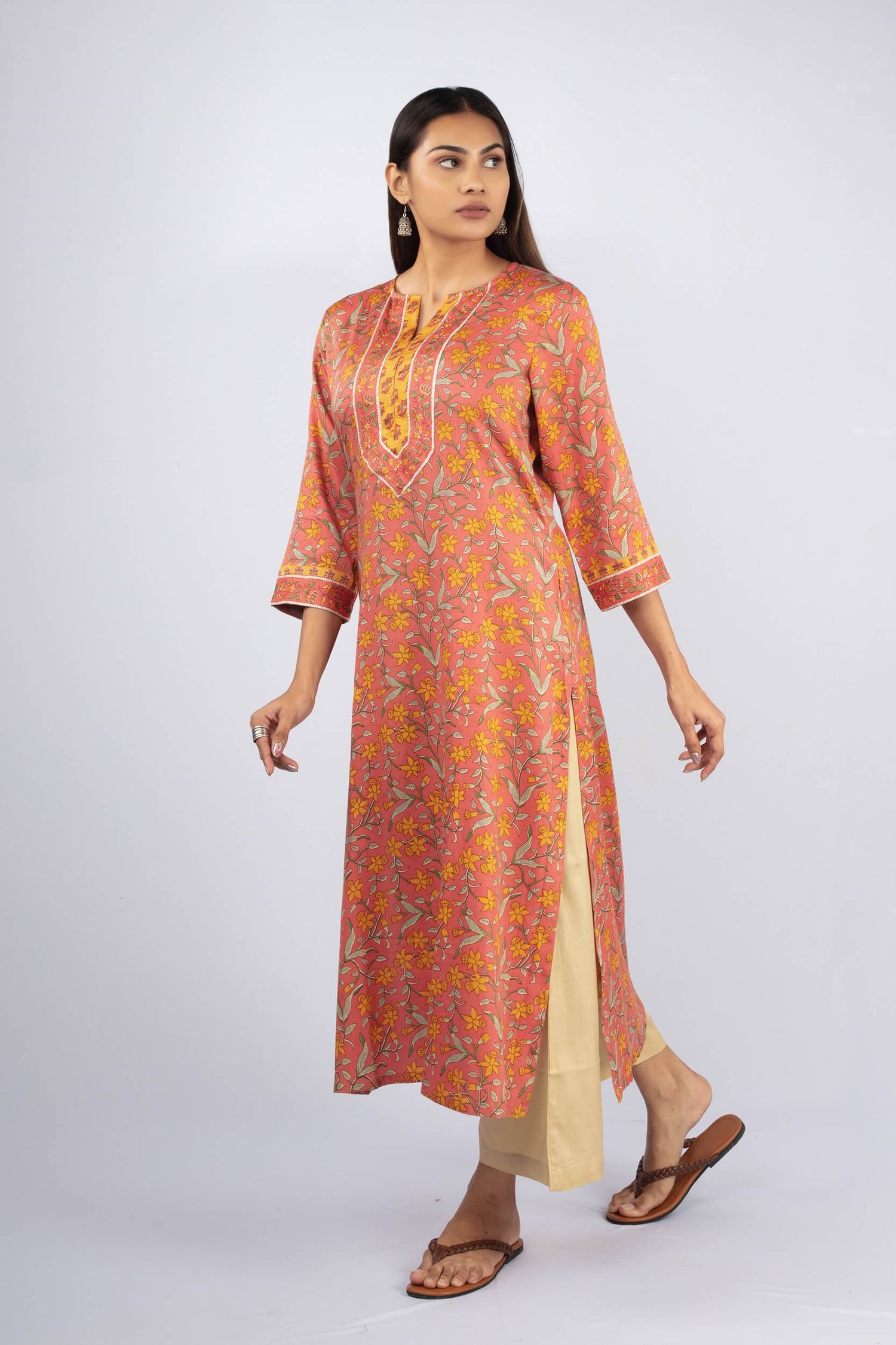 Loose Viscose Pants | Ray-Ethnic