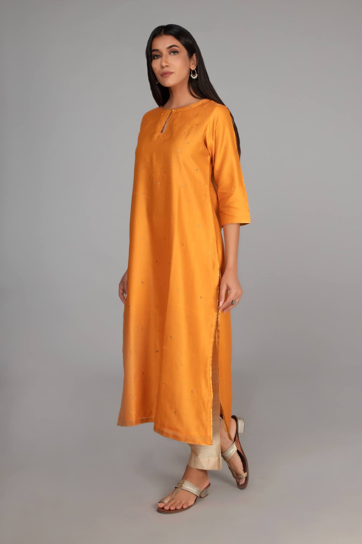 Slub Silk Pants | Ray-Ethnic