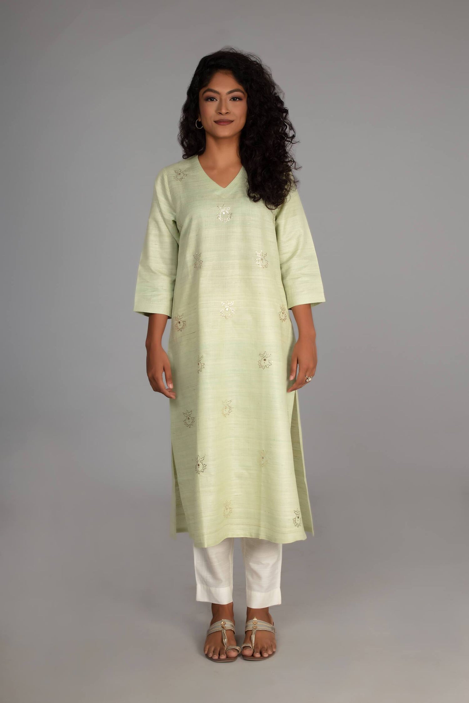 Slub Silk Pants | Ray-Ethnic