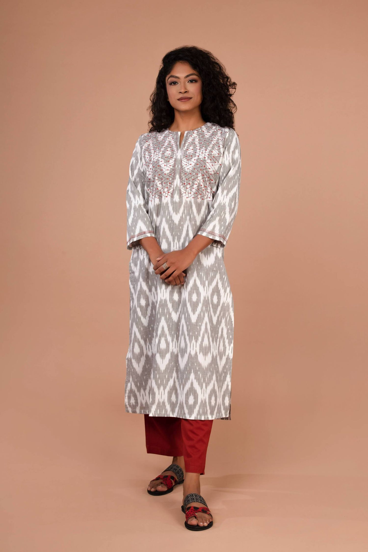 Loose Viscose Pants | Ray-Ethnic