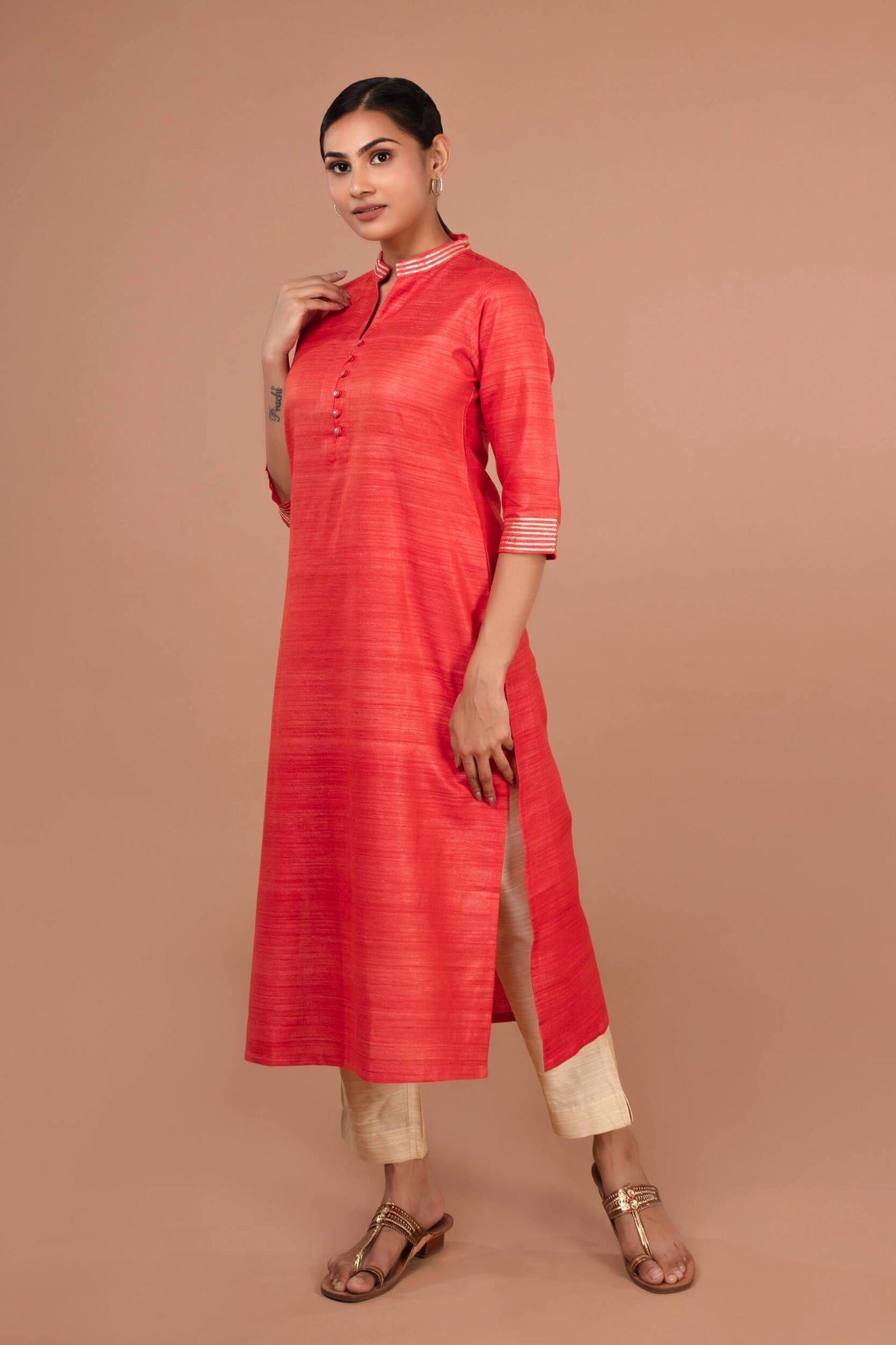 Slub Silk Pants | Ray-Ethnic