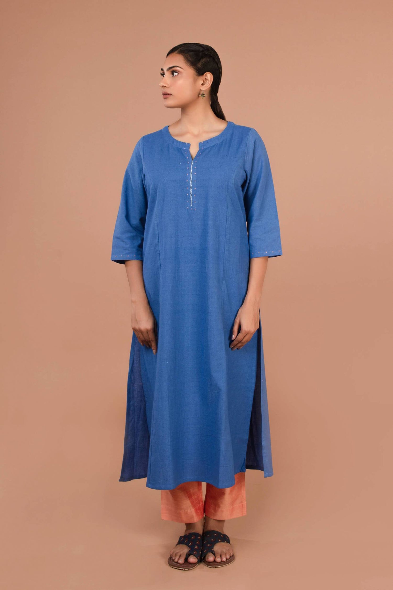 Slub Silk Pants | Ray-Ethnic