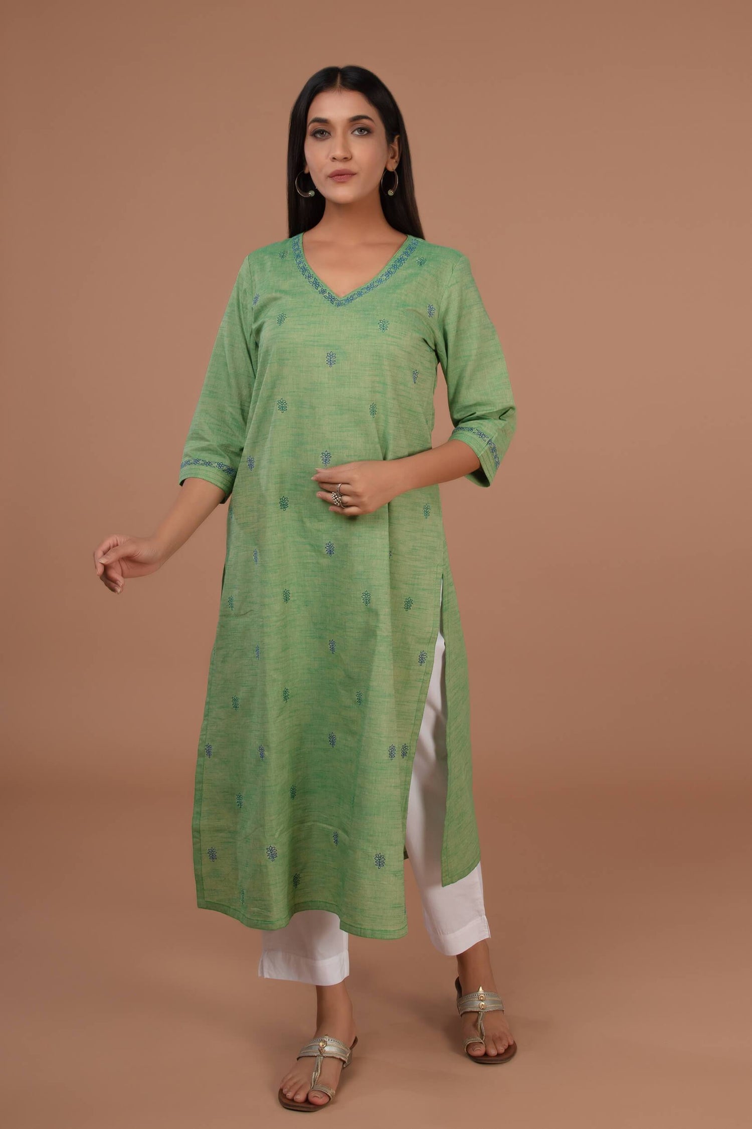 Loose Viscose Pants | Ray-Ethnic
