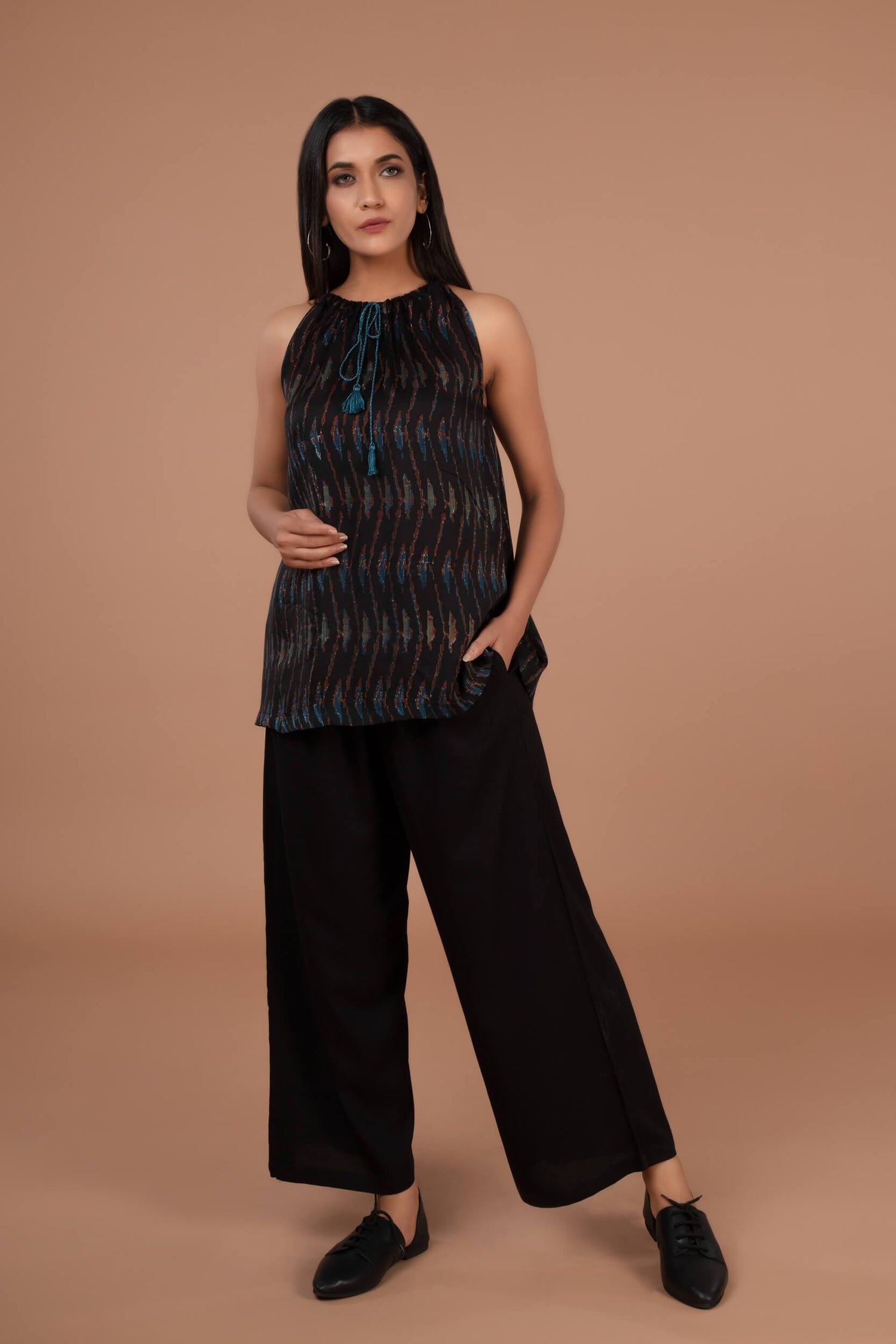 Loose Viscose Pants | Ray-Ethnic