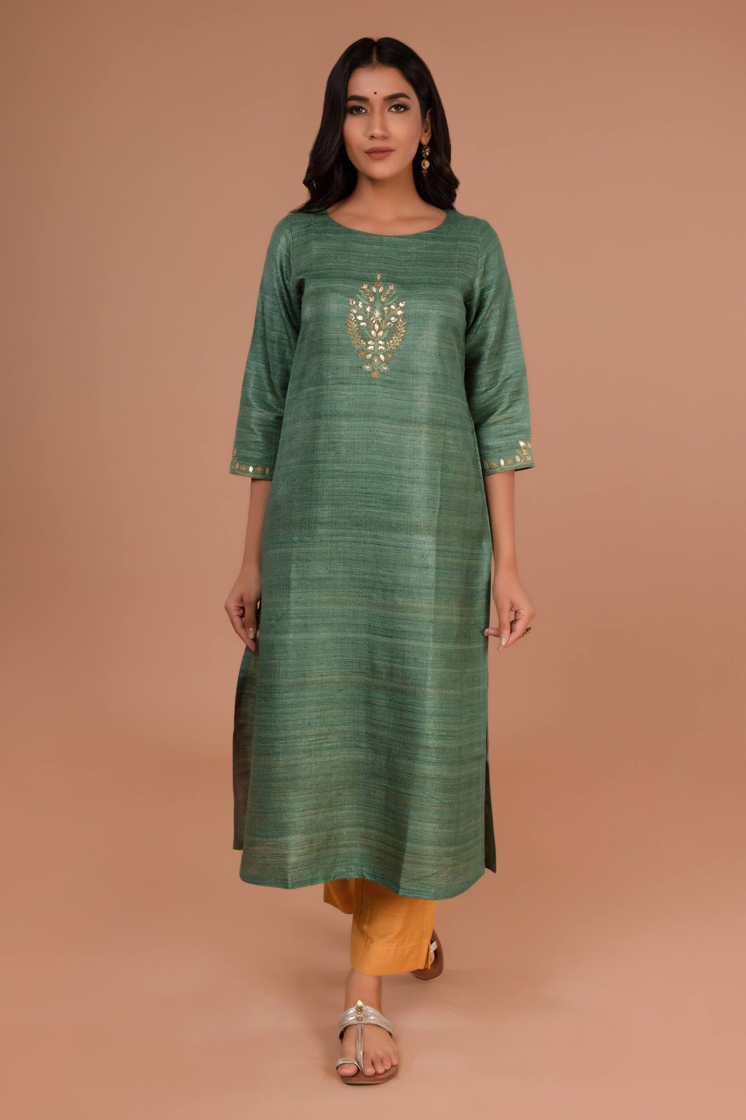 Slub Silk Pants | Ray-Ethnic