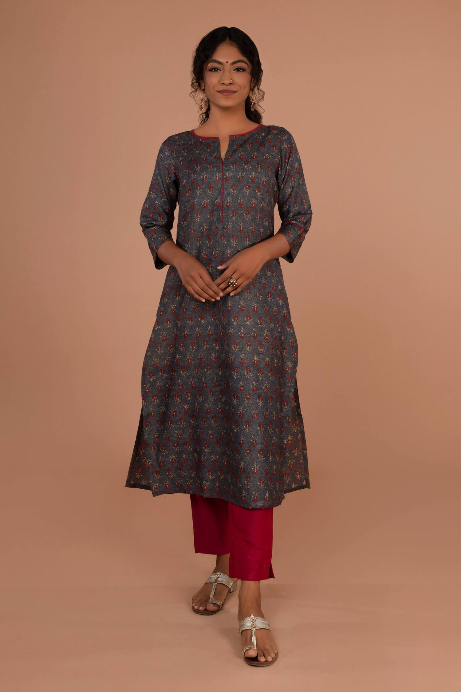Slub Silk Pants | Ray-Ethnic