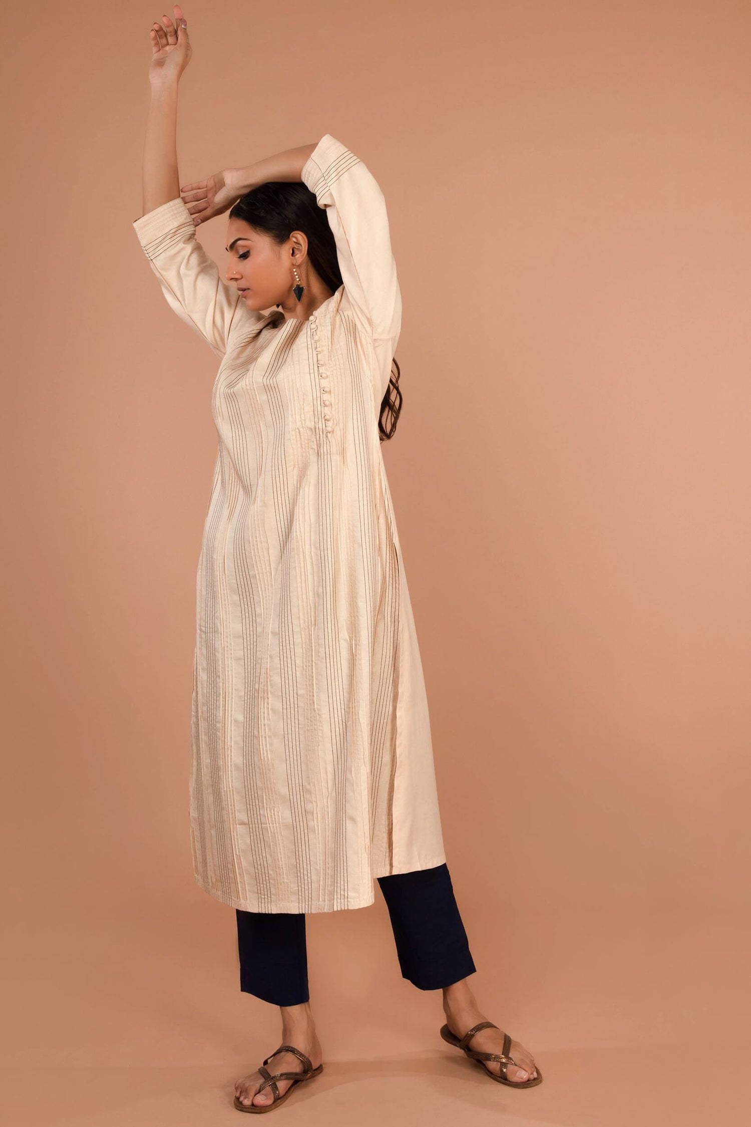 Slub Silk Pants | Ray-Ethnic