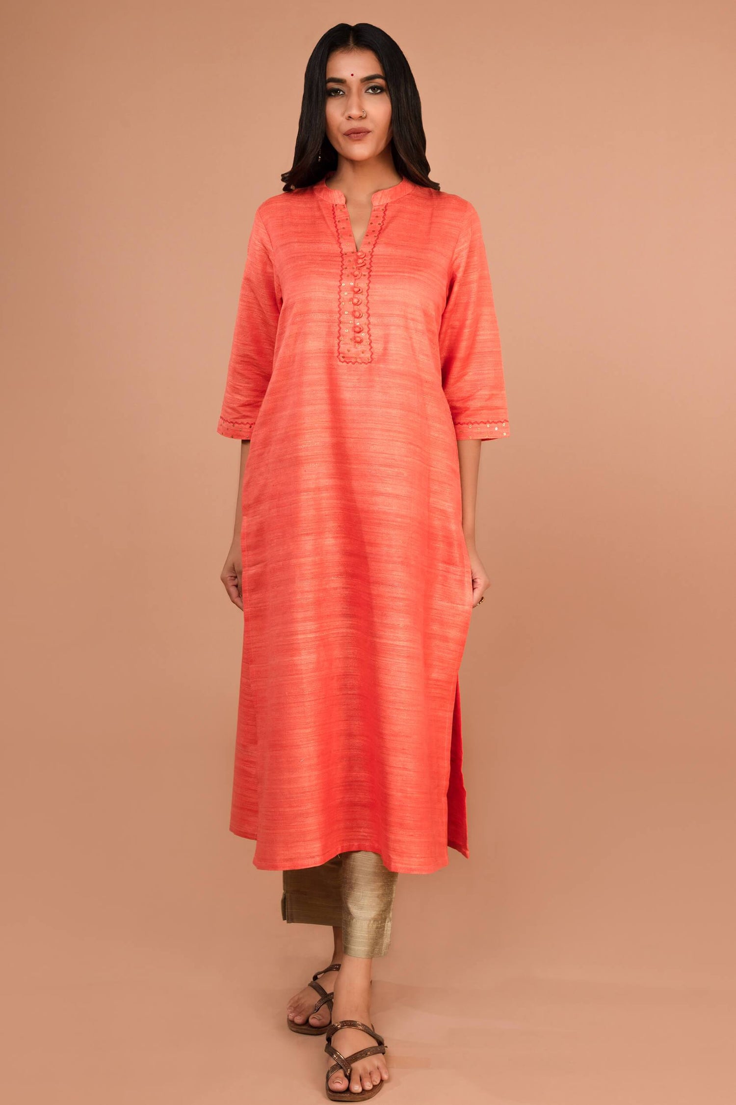 Slub Silk Pants | Ray-Ethnic