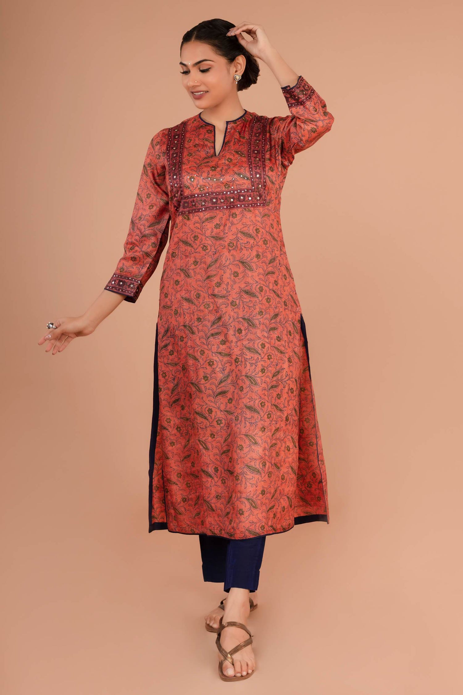 Slub Silk Pants | Ray-Ethnic