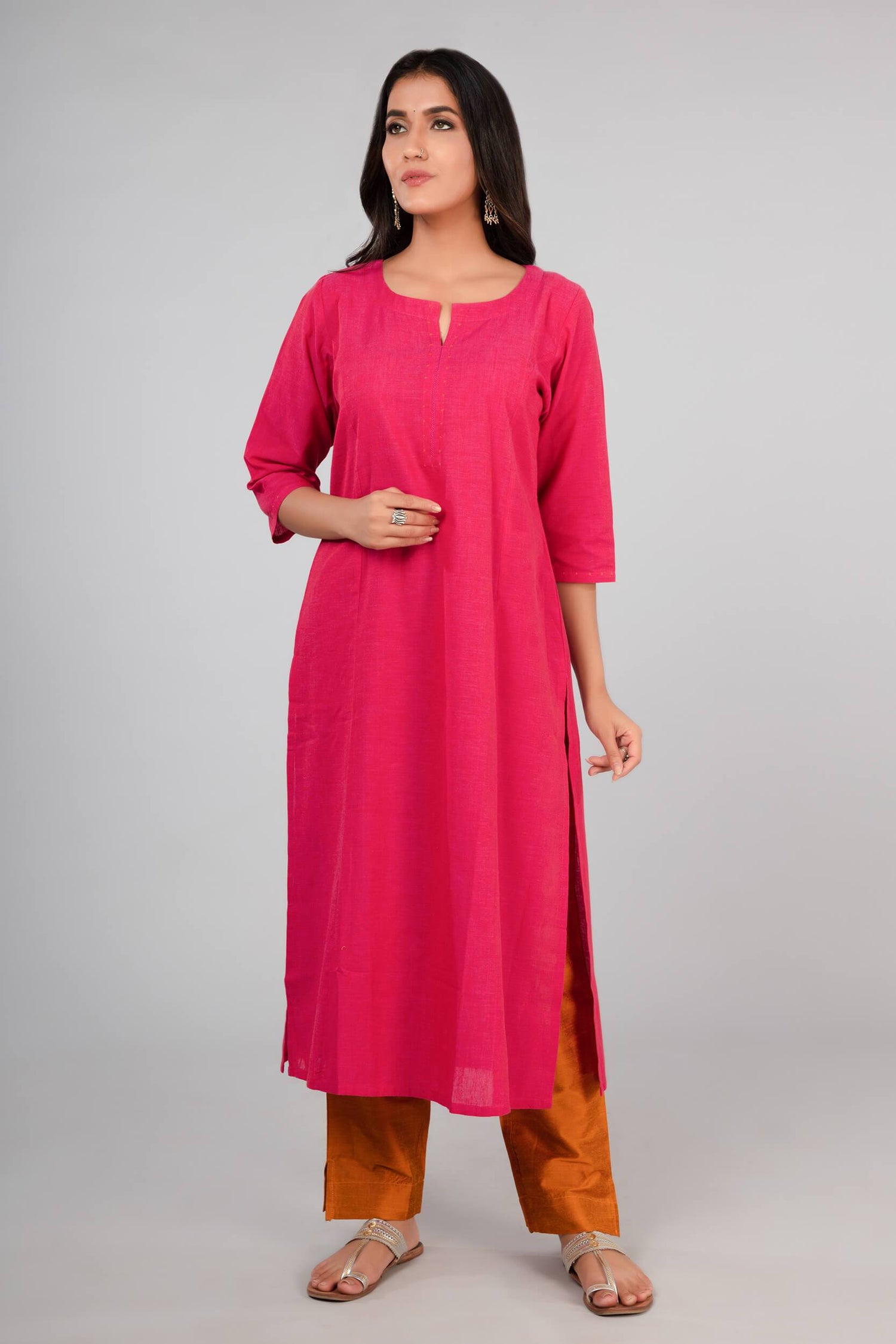 Slub Silk Pants | Ray-Ethnic