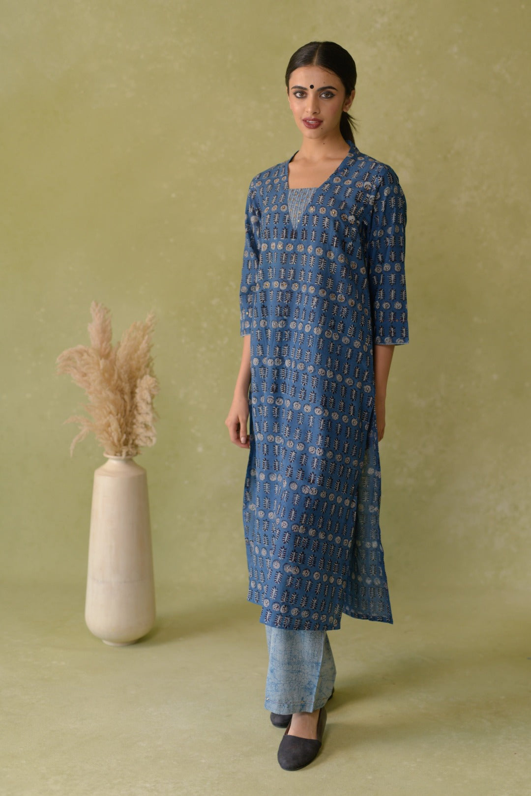 Dabu fashion print kurta